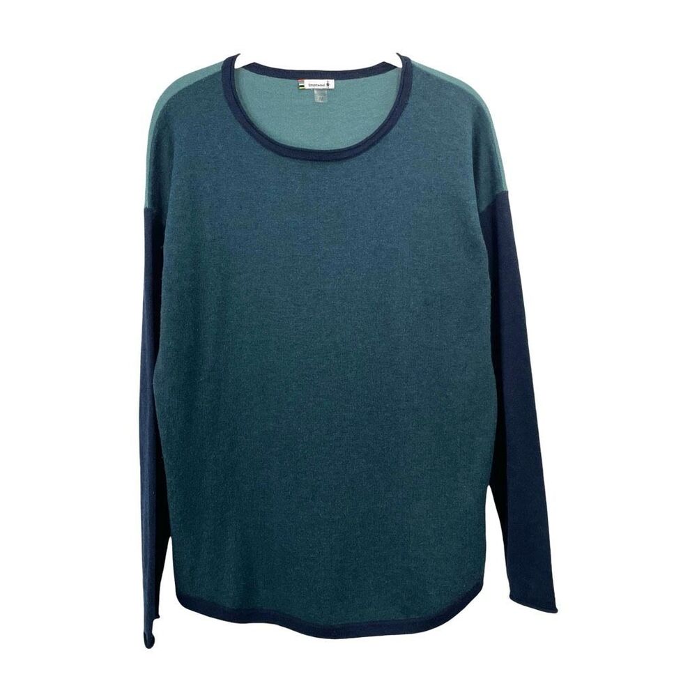 Smartwool Shadow Pine Colorblock Crew Sweater Siz… - image 1